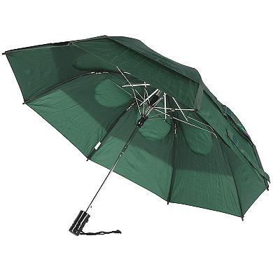 Metro Solid Color Auto Open Vented Compact Umbrella