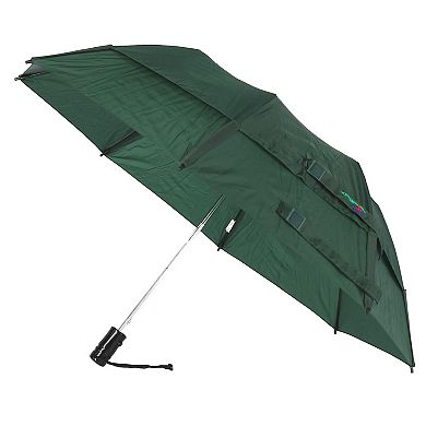 Metro Solid Color Auto Open Vented Compact Umbrella