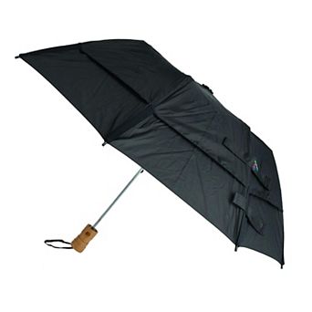 Metro Solid Color Auto Open Vented Compact Umbrella