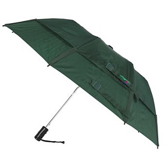 Metro Solid Color Auto Open Vented Compact Umbrella