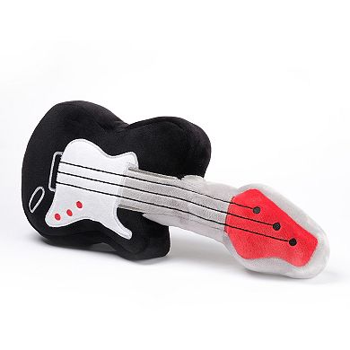 Lambs & Ivy Rock Star Plush Guitar Instrument Stuffed Toy - Gray/black