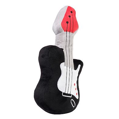 Lambs & Ivy Rock Star Plush Guitar Instrument Stuffed Toy - Gray/black
