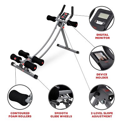 Sunny Health & Fitness Core Glider Ab Trainer Machine