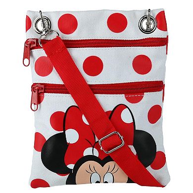 Disney Minnie Mouse Polka Dot Passport Crossbody Bag
