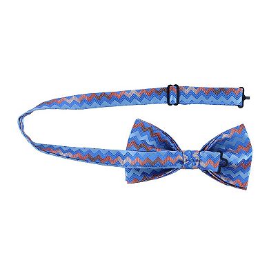 Men's Zig Zag Bow Tie And Pocket Square