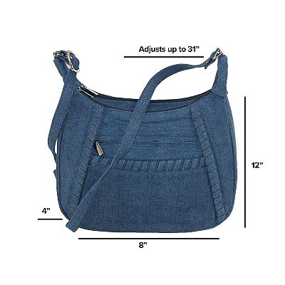 Denim Shoulder Handbag With Adjustable Strap Denim Shoulder Handbag With Adjustable Strap