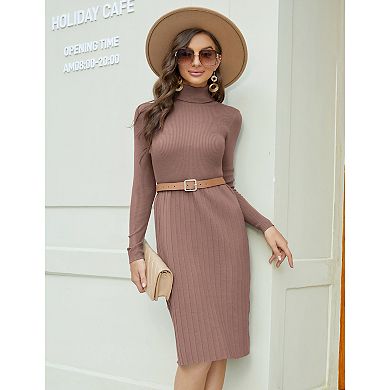 Women's Velvet Dress Wrap V Neck Pleated Waist Long Sleeve Casual Party Skater Dresses