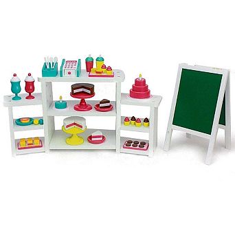 50 pc Doll Bakery Wood Furniture Set