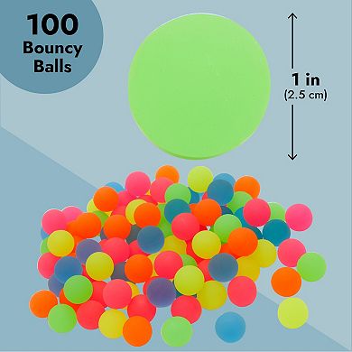 Juvale Bouncy Balls Party Favors For Kids 1 Inch (100 Pack)
