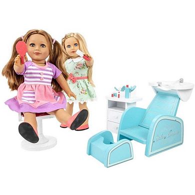 15 Piece Salon And Nail Spa Doll Furniture Playset