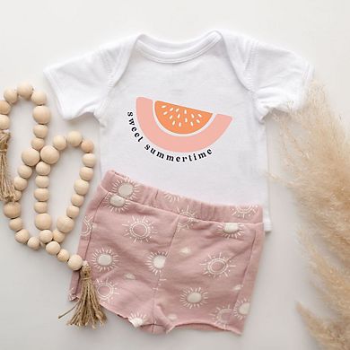 Sweet Summertime Watermelon Baby Bodysuit