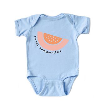 Sweet Summertime Watermelon Baby Bodysuit