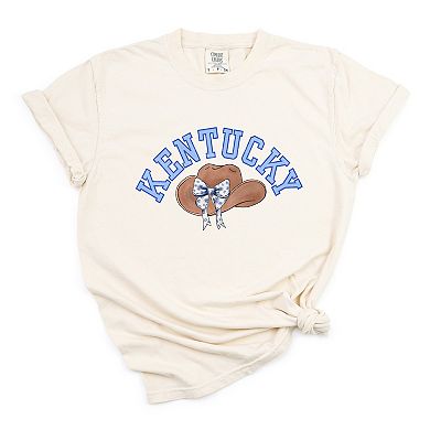 Simply Sage Market Kentucky Hat With Bow Garment Dyed Tee