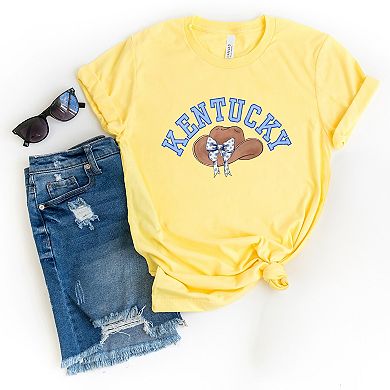 Simply Sage Market Kentucky Hat With Bow Short Sleeve Tee