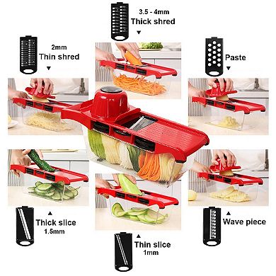 Vegetable Slicer Cutter Chopper Grater Julienne