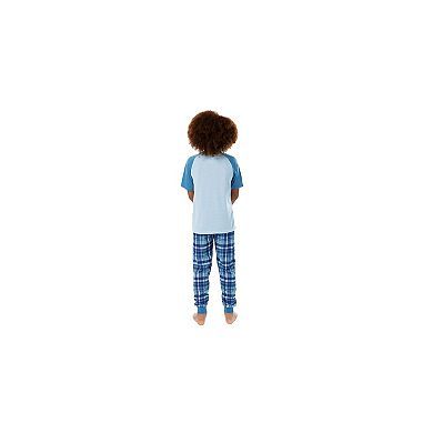 Sleep On It Boys 2-Piece Short-Sleeve Jersey Pajama Top and Pajama Pants Set