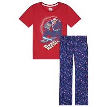 Sleep On It Boys 2 pc Short-Sleeve Jersey Pajama Top and Pajama Pants Set