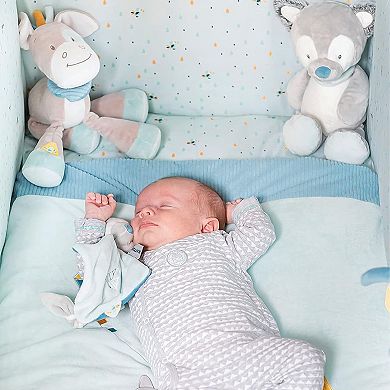 Nattou Horse Plush Tim - Plush Toy, Helps Baby Motor Skills, Washable - Grey, 11 In