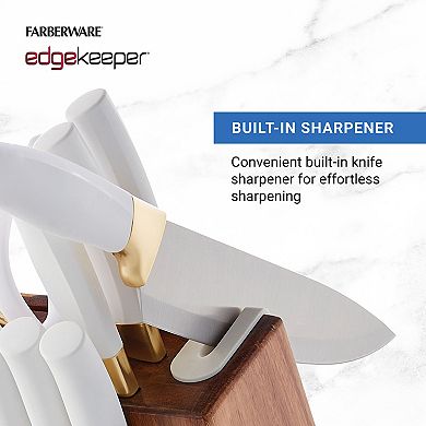 Farberware® 14-pc. Knife Block Set with Built in Sharpener