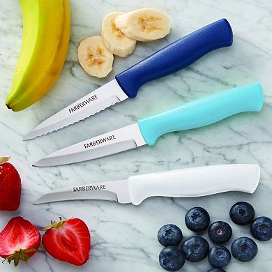 Farberware® 3-pc. Essential Stainless Steel Razor-Sharp Paring Knife Set