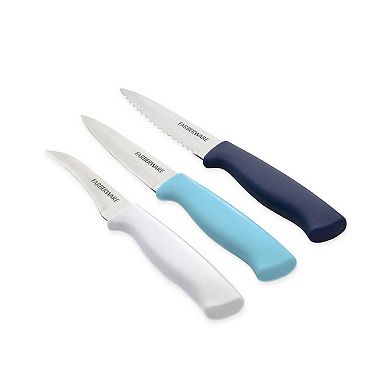Farberware® 3-pc. Essential Stainless Steel Razor-Sharp Paring Knife Set