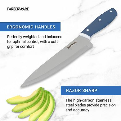 Farberware® 3-pc. Essential Stainless Steel Razor-Sharp Knife Set