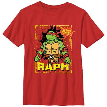 Boys Teenage Mutant Ninja Turtles Raph Poster Graphic Tee