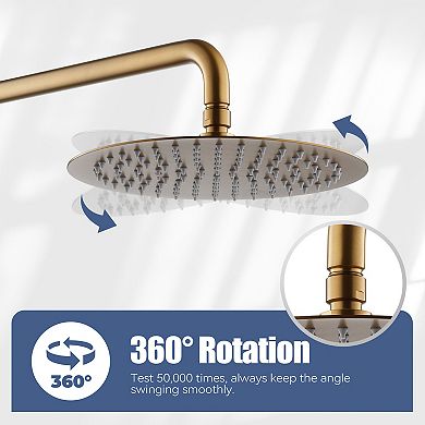 10-inch Round Top Two-function Wall-mounted Shower System