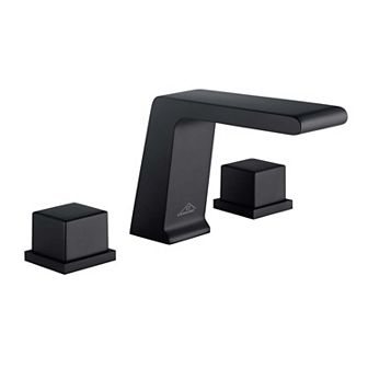 Roman 3 Hole Bathtub Sink Faucet Set Waterfall Spout Bathroom Sink Faucet