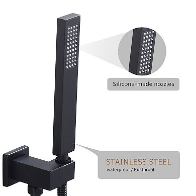 Wall Mounted Bathtub Faucet Set With Handheld Shower Head