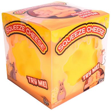 Giggle Zone Squeeze Cheese Squishy Cheese Block