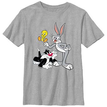 Boys 8-20 Looney Tunes Bugs Bunny Tweety And Sylvester Graphic Tee