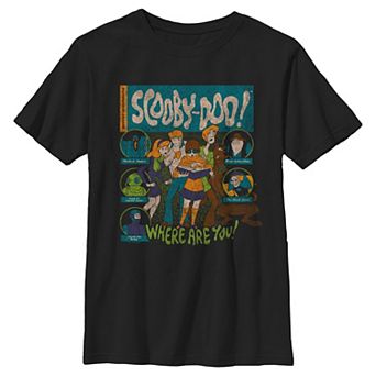 Boys 6-20 Scooby-Doo Where Are You Monsters Stamps Graphic Tee