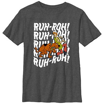 Boys 8-20 Scooby-Doo And Shaggy Ruh-Roh! Text Graphic Tee