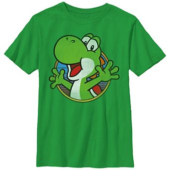 Boys 8-20 Super Mario Bros Excited Yoshi Graphic Tee