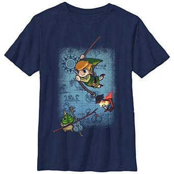 Boys 8-20 The Legend Of Zelda Link Swinging Graphic Tee