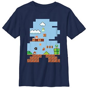 Boys 8-20 Super Mario Bros NES Game Graphic Tee