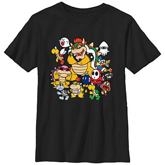 Boys 8-20 Super Mario Bros Villains Group Graphic Tee