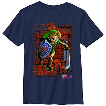 Boys 6-20 The Legend Of Zelda Link Action Poster Graphic Tee
