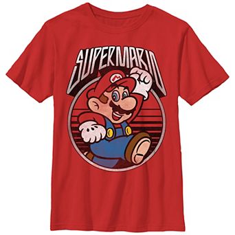 Boys 8-20 Super Mario Bros Vintage Stamp Graphic Tee