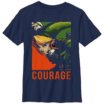 Boys 8-20 The Legend Of Zelda Courage Poster Graphic Tee
