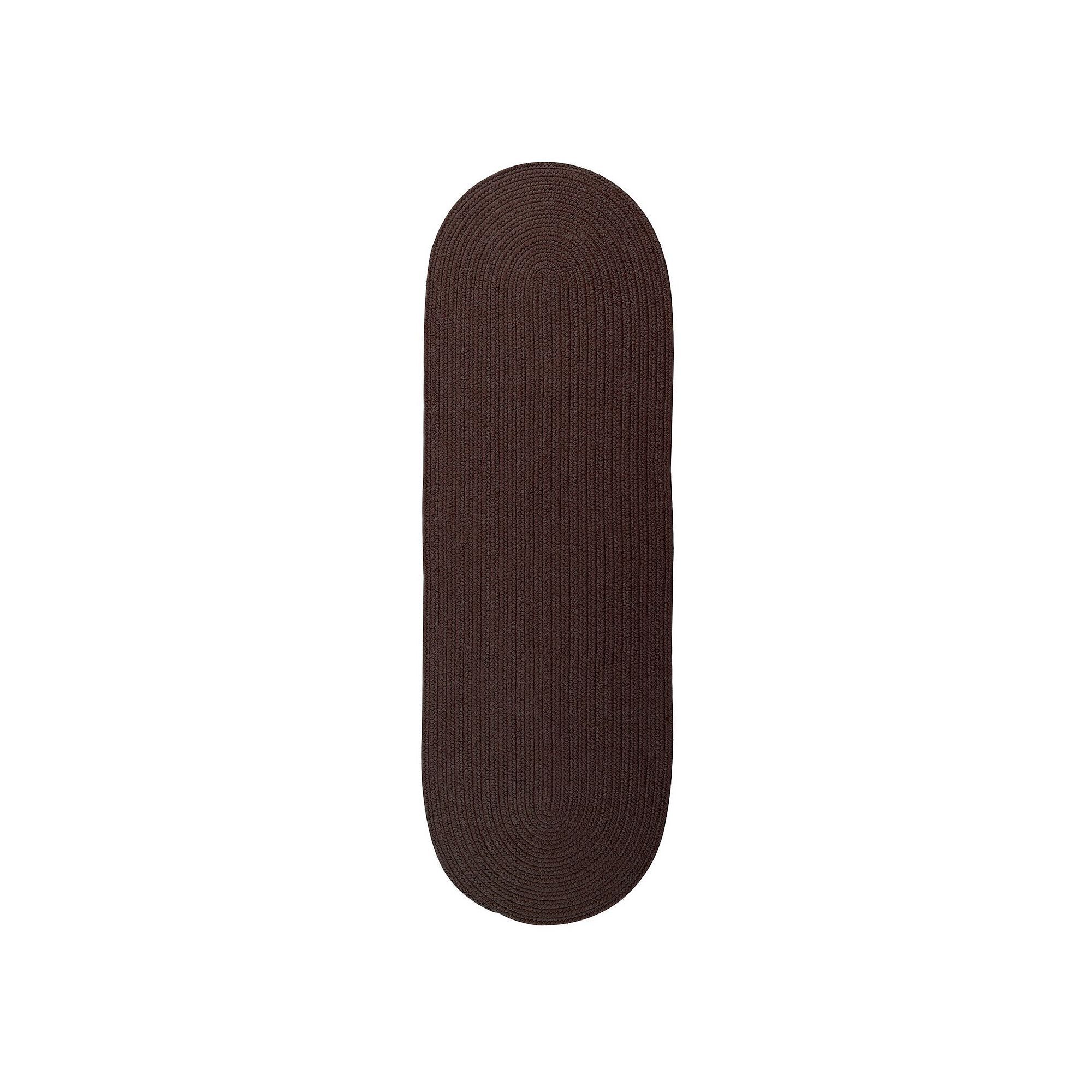 Colonial Mills Belmar Solid Indoor / Outdoor Runner Rug, Brown