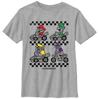 Boys 6-20 Mario Kart Drivers Ready To Start Graphic Tee