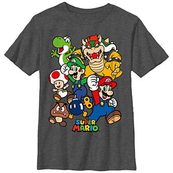 Boys 8-20 Super Mario Bros Mixed Group Graphic Tee