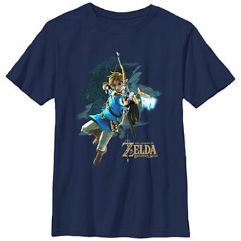 Boys 8-20 The Legend Of Zelda Breath Of The Wild Poster Graphic Tee