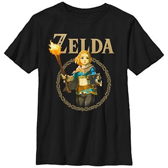 Boys 6-20 The Legend Of Zelda Tears Of The Kingdom Zelda Badge Graphic Tee
