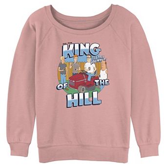 Juniors' King Of The Hill Garden Reunion Slouchy Terry Graphic Pullover