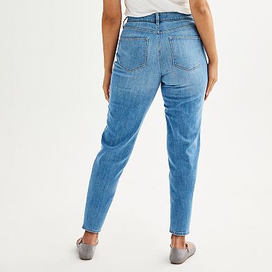 Women's Sonoma Goods For Life® Curvy Mid-Rise Slim Ankle Jeans