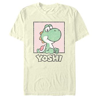 Men's Super Mario Bros Yoshi Portrait Graphic Tee