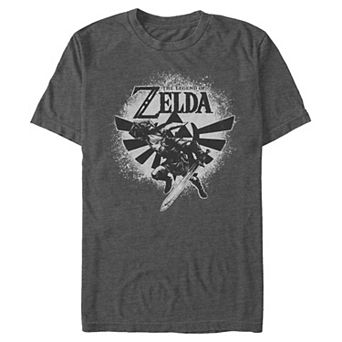 Men's The Legend Of Zelda Action Link Poster Graphic Tee